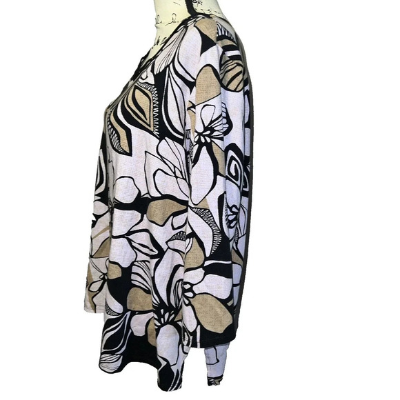 Alfred dunner Women's Floral Blouse cotton blend 1X - Picture 2 of 4